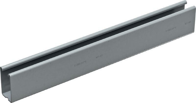 MT-60 OC C-찬넬 실외 환경에서 MT-FL/MT-TL 구성부품과 함께 사용하기 위한 중하중용 C-찬넬