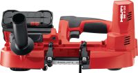 SB 4-22 충전 밴드쏘 14/18 TPI 날이 있는 충전 휴대용 밴드쏘, 최대 63.5mm│2-1/2” 절단 깊이까지 저소음, 저스파크 방식으로 금속을 정밀하게 절단 (NURON 배터리 플랫폼)