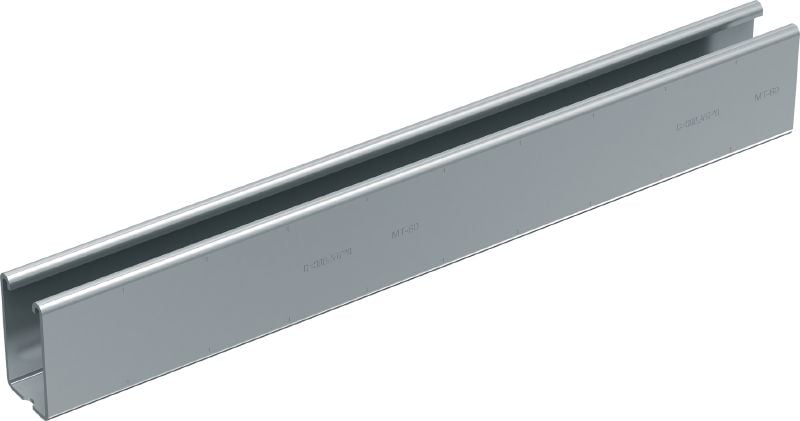 MT-60 C-찬넬 실내 환경에서 MT-FL/MT-TL 구성부품과 함께 사용하기 위한 중하중용 C-찬넬