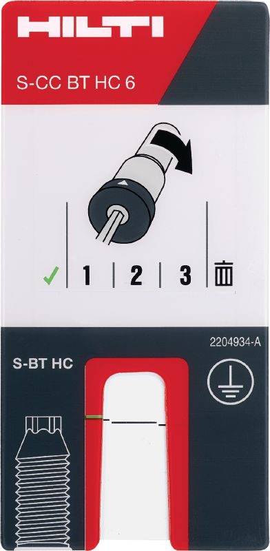 스크류 설치깊이 측정용 카드 S-CC BT HC 6 