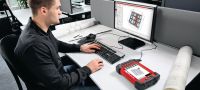 PROFIS Detection Office 소프트웨어 콘크리트 철근탐지기와 X-Scan 감지 시스템의 데이터 분석과 시각화용 소프트웨어 용도 1