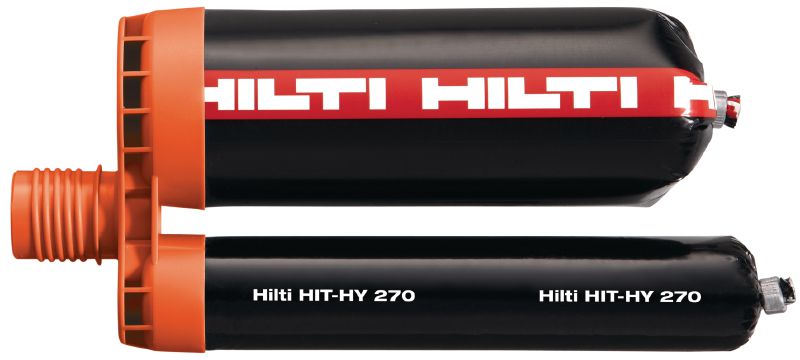 HIT-HY 270 접착식 앵커 중공 및 고체 석재 고정 및 개조 승인을 받은 최고 성능의 주입식 하이브리드 모르타르