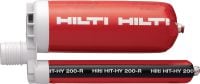 HIT-HY 200-R 접착식 앵커 철근 연결부 및 고하중용 앵커링에 대한 승인을 받은 최고 성능의 주입식 하이브리드 모르타르