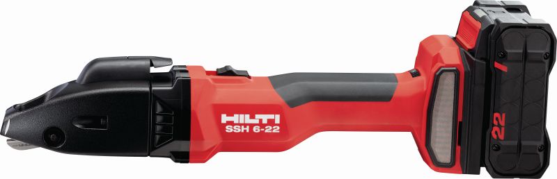 SSH 6-22 충전 쉐어 최대 2.5mm│12 게이지의 금속판 및 프로파일을 신속하게 커팅할 수 있는 충전 이중 절단 전단기 - 힐티 SSH CS 날 포함 (NURON 배터리 플랫폼)