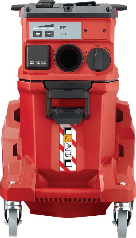 Image 3 of 6: VC 40L-X L-등급 집진기 전동 공구 연결 및 작업 현장 청소(습식 및 건식)를 위한 대형 용기 및 이동식 손잡이가 있는 강력한 집진기, 30리터 탱크
