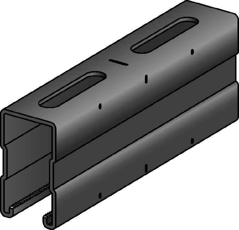 Image 1 of 4: MQ C-찬넬 중하중 시공을 위한 비아연 도금 C-찬넬