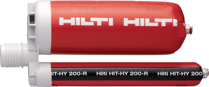HIT-HY 200-R 접착식 앵커 철근 연결부 및 고하중용 앵커링에 대한 승인을 받은 최고 성능의 주입식 하이브리드 모르타르