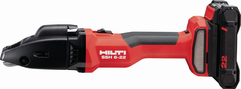 SSH 6-22 충전 쉐어 최대 2.5mm│12 게이지의 금속판 및 프로파일을 신속하게 커팅할 수 있는 충전 이중 절단 전단기 - 힐티 SSH CS 날 포함 (NURON 배터리 플랫폼)